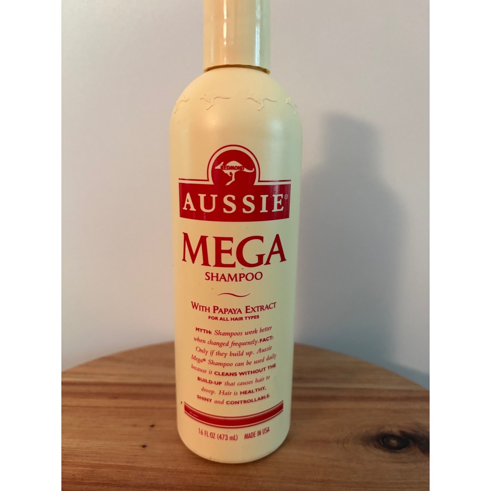 Vintage 1995 Aussie Mega Shampoo with Papaya 16 oz NOS USA Made